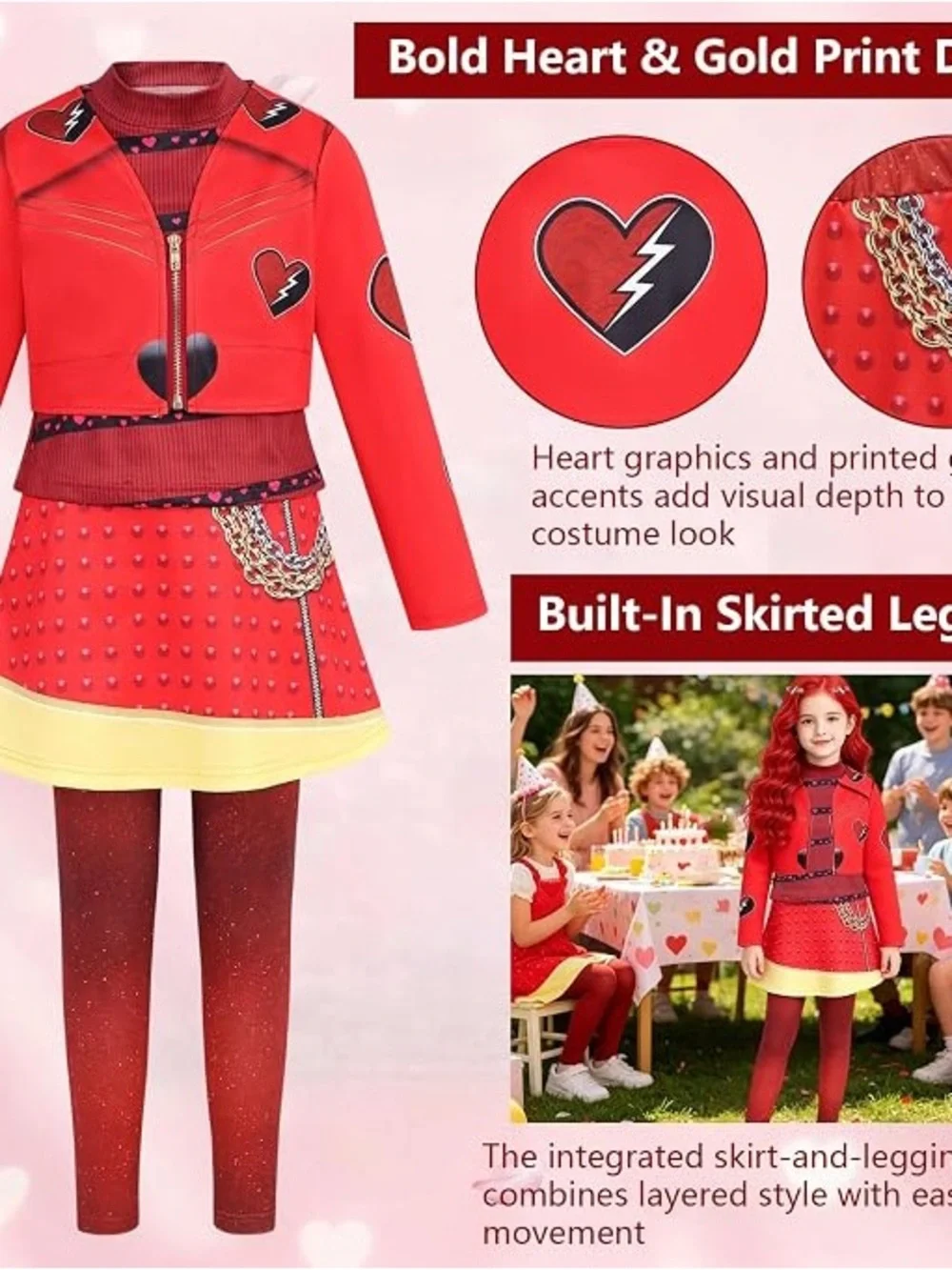Princess Red Full Costume Set